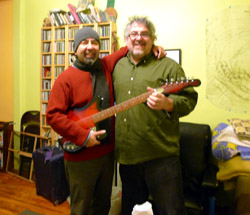 The $100 Guitar, Larry Polansky and Jon Diaz by Amy Beal